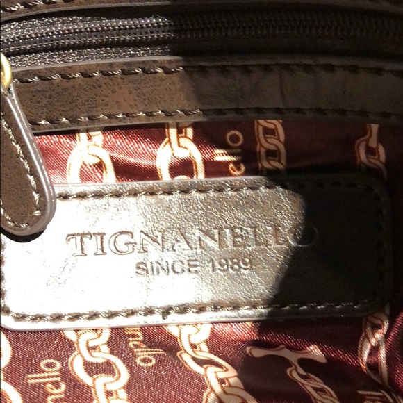 Tignanello Black shoulder Handbag soft leather - Picture 7 of 8